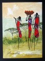 Shiundu Maasai Femme Tête Maison Afriqueine